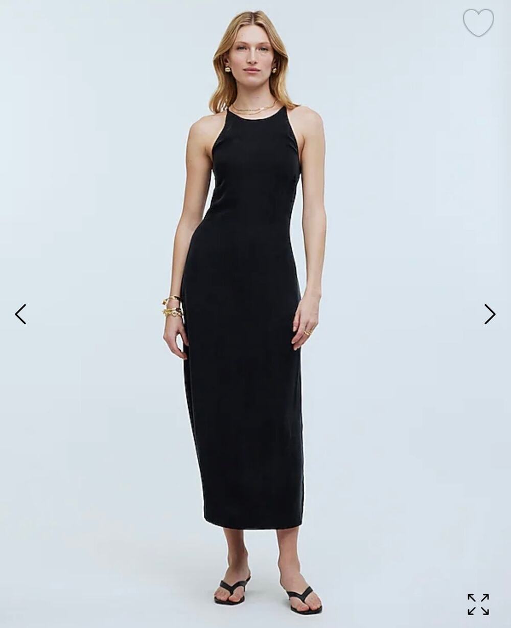 NWT Madewell Crisscross Midi Slip Dress in Cupro-Blend Size 4